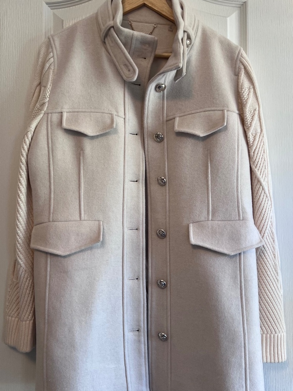 Elie Tahari Mixed Media Wool Jacket